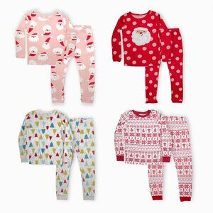 8-Pc Carter's Kids Christmas Holiday Long Sleeve Pants Pajama Pjs Sets Size 5T